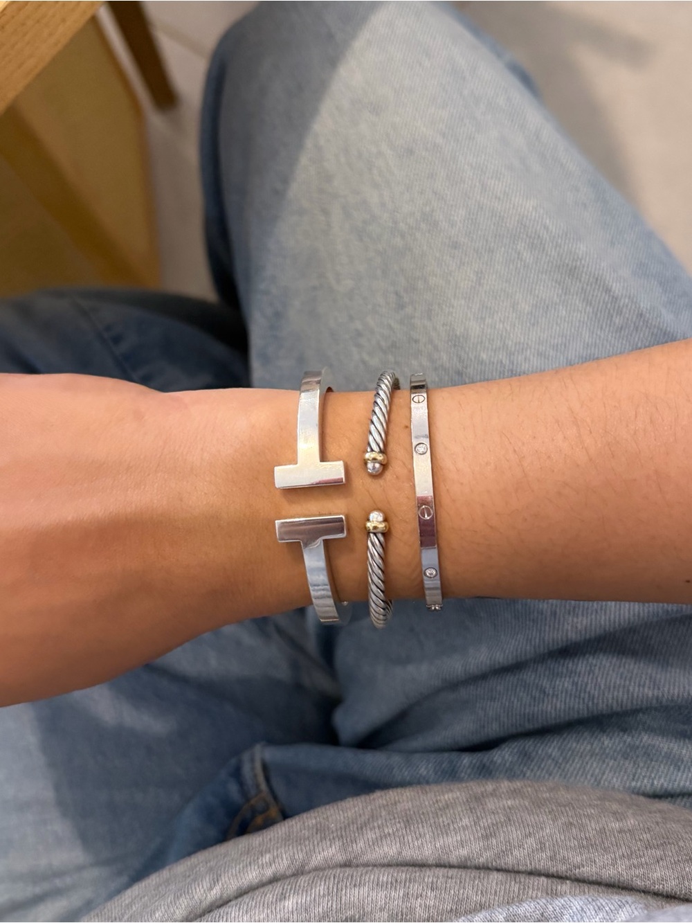Tiffany T Square Bracelet Sterling Silver (Size Small) Authentic - Picture 8 of 15